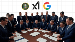 Elon Musk (xAI) and Google representatives meeting with US Defense officials on AI contracts